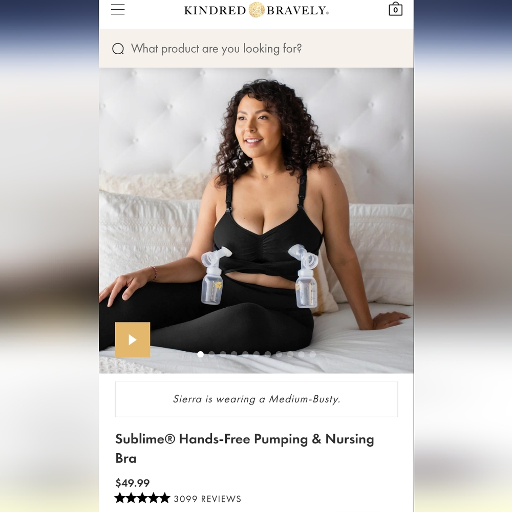 Kindred bravely sublime nursing and pumping bra